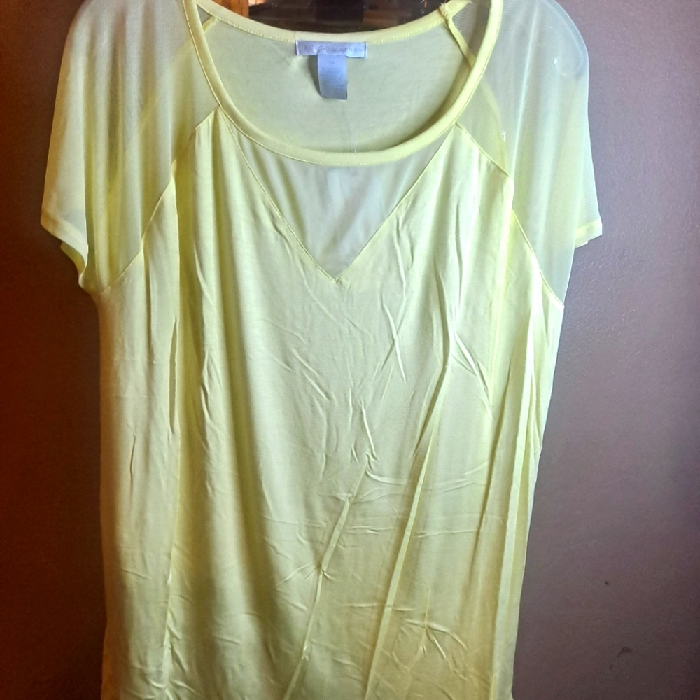 ***CHARITY SALE*** Yellow Tee NWT 1X